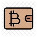 Billetera Bitcoin Criptomoneda Icono