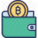 Billetera Bitcoin Billetera Bitcoin Icono