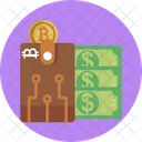 Bitcoin Billetera Cadena De Bloques Icon