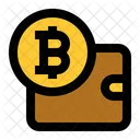 Billetera Bitcoin Bitcoin Billetera Icono