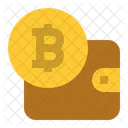 Billetera Bitcoin Bitcoin Billetera Icono