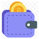 Billetera Bitcoin Billetera Dinero Icono