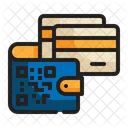 Código qr billetera  Icono