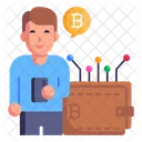 Billetera De Criptomonedas Billetera Bitcoin Billetera Icono