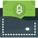 Billetera de baht tailandés  Icono