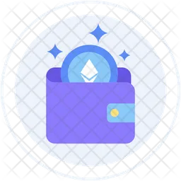 Billetera ethereum  Icono