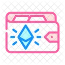 Billetera Ethereum Ethereum Billetera Icono