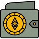 Billetera Ethereum Altcoin Billetera Criptografica Icono