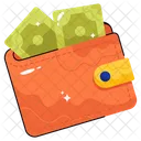 Finanzas Dinero Billetera Icono