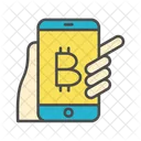 Billetera móvil bitcoin  Icono