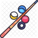 Billiard Stick Ball Icon