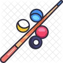 Billiard Stick Ball Icon