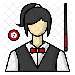 Billiard player  Icon