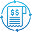 Cycle Dollar Invoice Icon