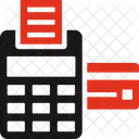 請求機、請求書、領収書 アイコン