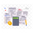 Bills Calculation Accounting Icon