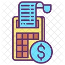 Bills Concept Billing Machine Invoice Machine Icon