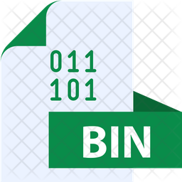 Bin File Icon - Download in Gradient Style