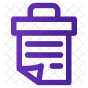 Bin File Trash Icon