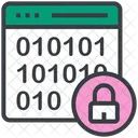 Cyber Crime Binary Icon