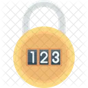 Binary Lock Numbers Icon