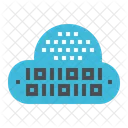 Binary Digital Cloud Icon