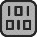 Binary Number Coding Icon