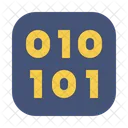 Binary Artificial Intelligence Technology Icon