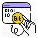 Binary Bit Binary Coding Binary Data Icon