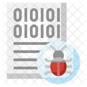 Binary Bug Binary Code Number Icon