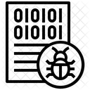 Binary Bug Binary Code Number Icon