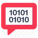 Binary Chat Binary Message Binary Text Icon