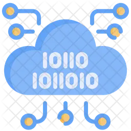 Binary Cloud  Icon
