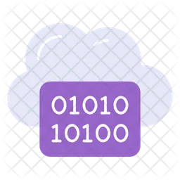 Binary cloud  Icon