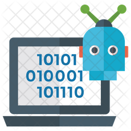 Binary Code Icon - Download in Flat Style