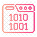 Binary Code Development Icon