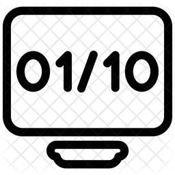Binary code Icon - Download in Line Style