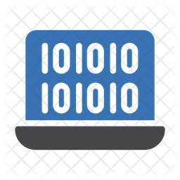 Binary Code Icon - Download in Dualtone Style