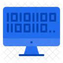 Binary Code Artificial Intelligence Coding Icon