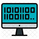 Binary Code Artificial Intelligence Coding Icon