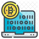 Binary Code Computer Algorithm Programming Digital Currency Icon