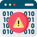 Binary Code Hacking Spam Alert Icon