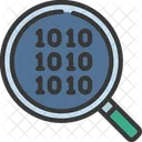 Binary Code Code Finder Code Search Icon