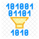Binary Code Filtration Icon