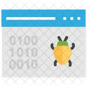 Binary Binary Code Bug Icon
