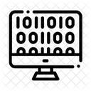Artificial Intelligence Binary Icon