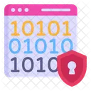 Binary Code Web Encryption Encoding Icon
