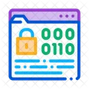 Binary Code Protection Icon