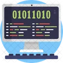 Binary Codes Binary Encryption Icon