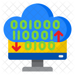 Binary Coding Icon - Download in Flat Style